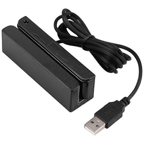 Lecteur de cartes de crédit magnétiques à glissement USB MSR90, lecteur de cartes à puce miniature 3 pistes MSR605 MSR606