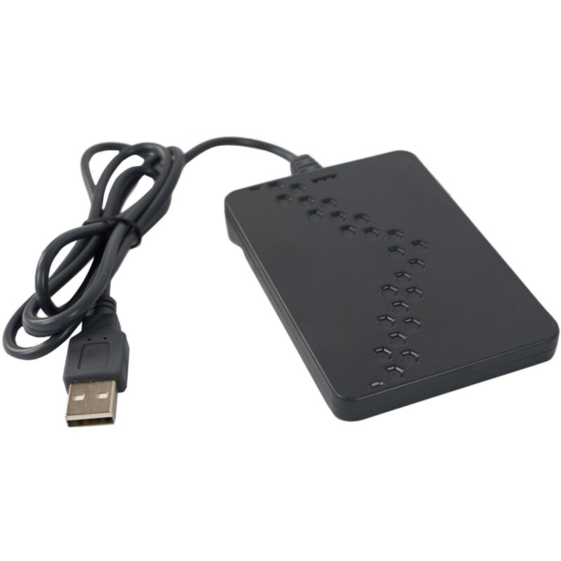 Lecteur de cartes RFID, USB, de bureau, double fréquence 125 kHz et 13,56 MHz, compact, filaire, Plyg&Play HD-RD40C