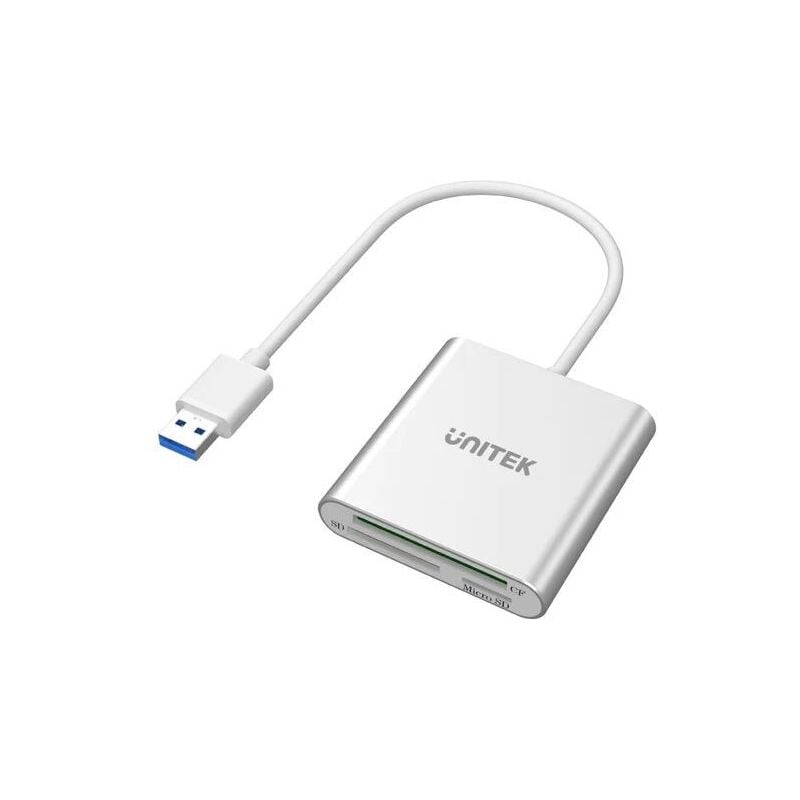 Unitek - Lecteur de cartes Y-9313 usb 3.2 Gen 1 (3.1 Gen 1) Argent