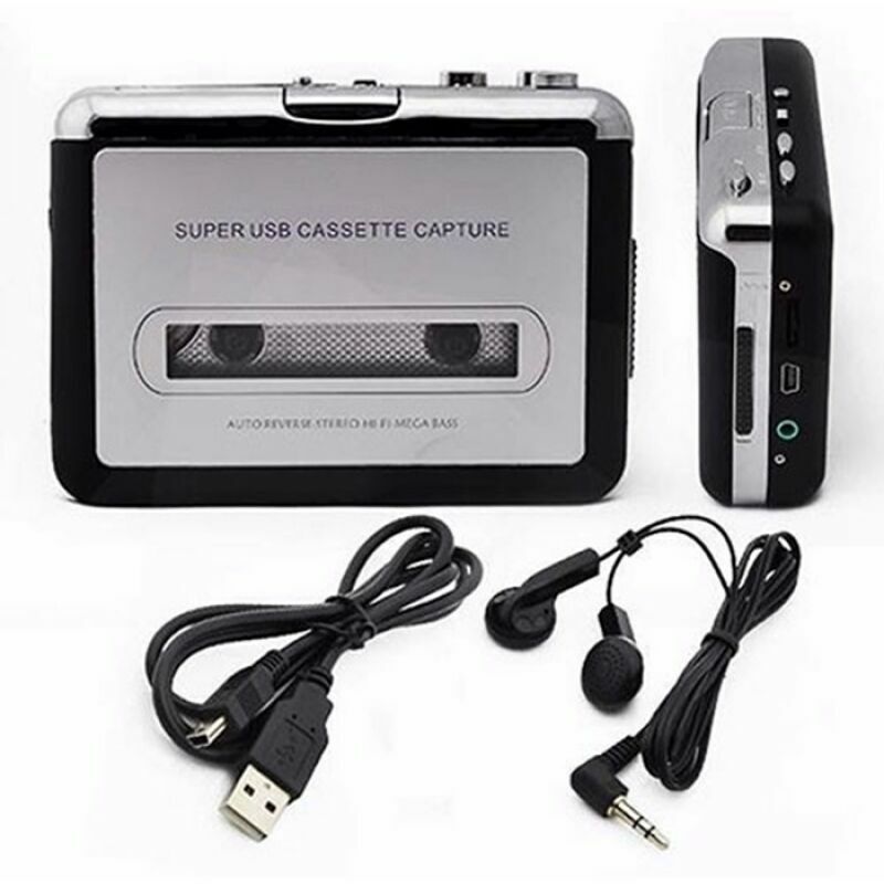 Lecteur de cassette portable et convertisseur de cassette audio Walkman en MP3, convertir une cassette Walkman en MP3 via usb, enregistreur de