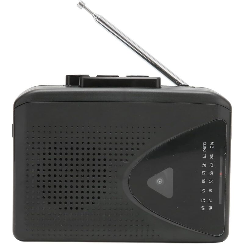 Lecteur de Cassettes Vintage, Enregistreurs Walkman Radio FM Am Rétro Stéréo 2 Méthodes de Charge Lecteur de Bande Portable avec Haut-Parleur