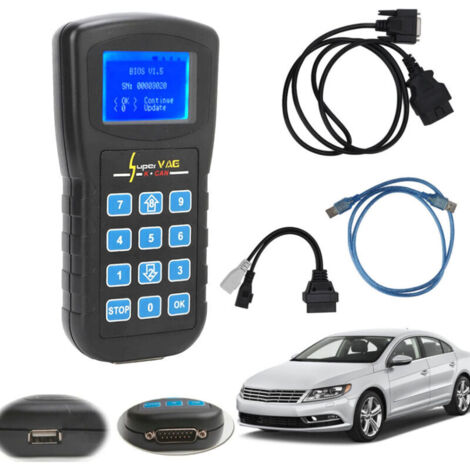 Lecteur de Code PIN de Diagnostic K + CAN V4.8 Correction de Kilométrage Remplacement pour Bora A6 A8 A4