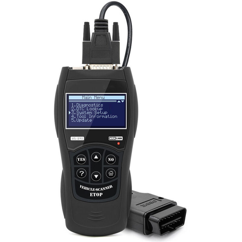 Lifcausal - Lecteur de codes de défaut de voiture universel, scanner automatique, outil de diagnostic de véhicule, outil de réinitialisation obdii,