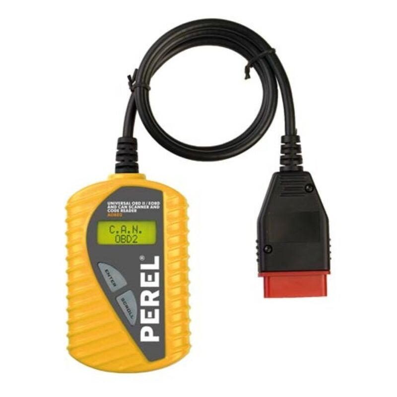 Perel Valise de diagnostic automobile obd2 OBD II EOBD CAN, valise diagnostic auto, lecteur de code d’erreur pour voiture, outil de diagnostic auto,