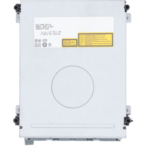 Lecteur de disque externe CD DVD ROM métallique pour Xbox 360, compatible avec les jeux et films.