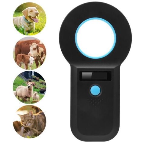 Lecteur de puce animale Microchip portable RFID portable 134.2Khz - 125Khz scanner Bluetooth rechargeable ABI12
