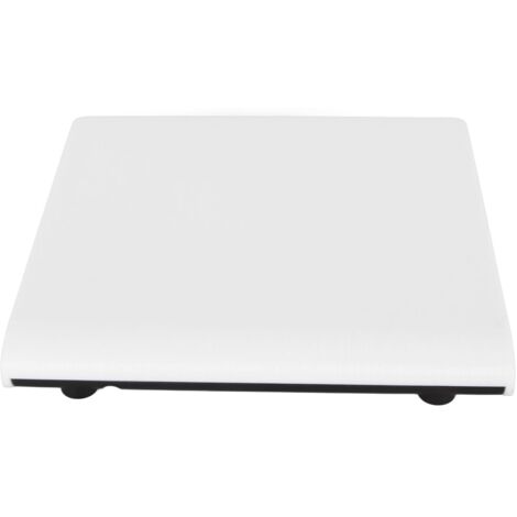 Lecteur DVD externe USB 3.0 haute vitesse, connexion directe aux ordinateurs portables et de bureau, design blanc compact.