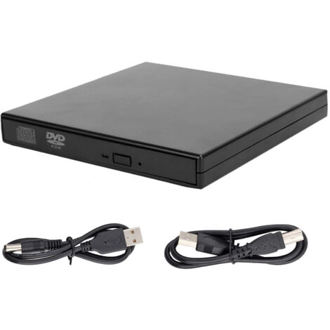 Lecteur DVD Externe USB pour PC Portable et de Bureau, Compatible Windows XP/8/Vista