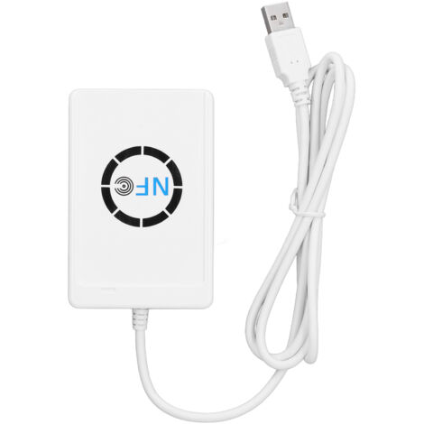 Lecteur-écriveur NFC USB 13.56MHz pour cartes sans contact, compatible avec les tags NFC et FeliCa, duplication rapide à 424kbps.