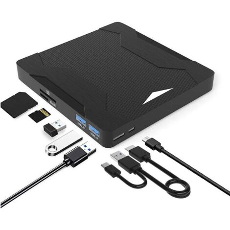 Lecteur externe CE/DVD, graveur DVD/CD USB 3.0 Type-C.