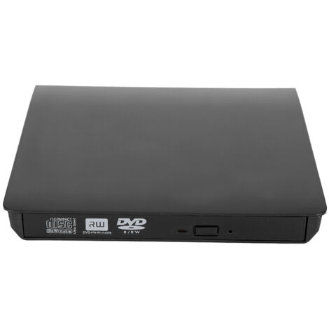 Lecteur/graveur DVD USB 3.0 avec tapis antidérapant pour PC portable et bureau (Noir)