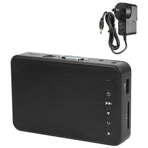 Lecteur multimédia portable complet, lecteur vidéo, lecteur USB compatible HDMI, prise AU