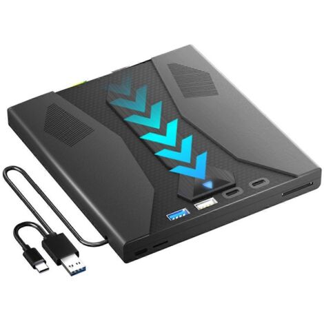 Lecteur optique CD/DVD externe USB 3.0 Type C pour PC et ordinateur portable