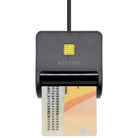 Lector de DNI Aisens ASCR-SN01-BK/ Negro