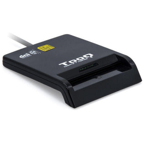 Lector de DNI TooQ TQR-211B/ USB-C/ Negro