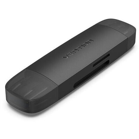 Lector de Tarjetas Externo Vention CLKB0/ USB 3.0 y USB Tipo-C