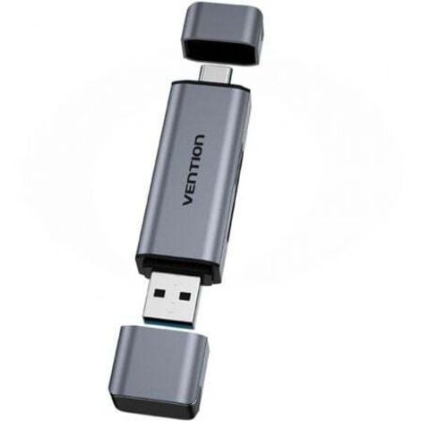 Lector de Tarjetas Externo Vention CLLH0/ USB 3.0/ USB Tipo-C