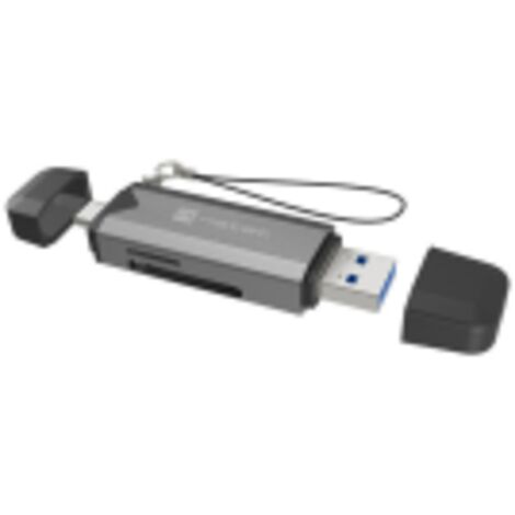LECTOR DE TARJETAS NATEC SCARAB 3 USB 3.1 GEN 1 USB-A + USB-C SD/MICRO SD