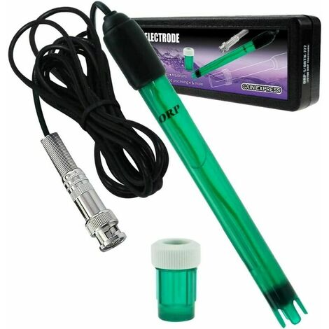 ��lectrode Redox, testeur de sonde de connecteur de Type BNC testeur de potentiel Redox, cable de 14 cm de longueur, 1,2 cm de diam��tre, 300 cm