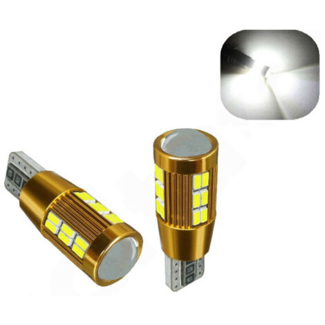 LED Лед Диодни Крушки За Габарит, Т10 W5W 194 168, 30 SMD, 12V, Бяла Светлина, Canbus - Error free , Без грешки