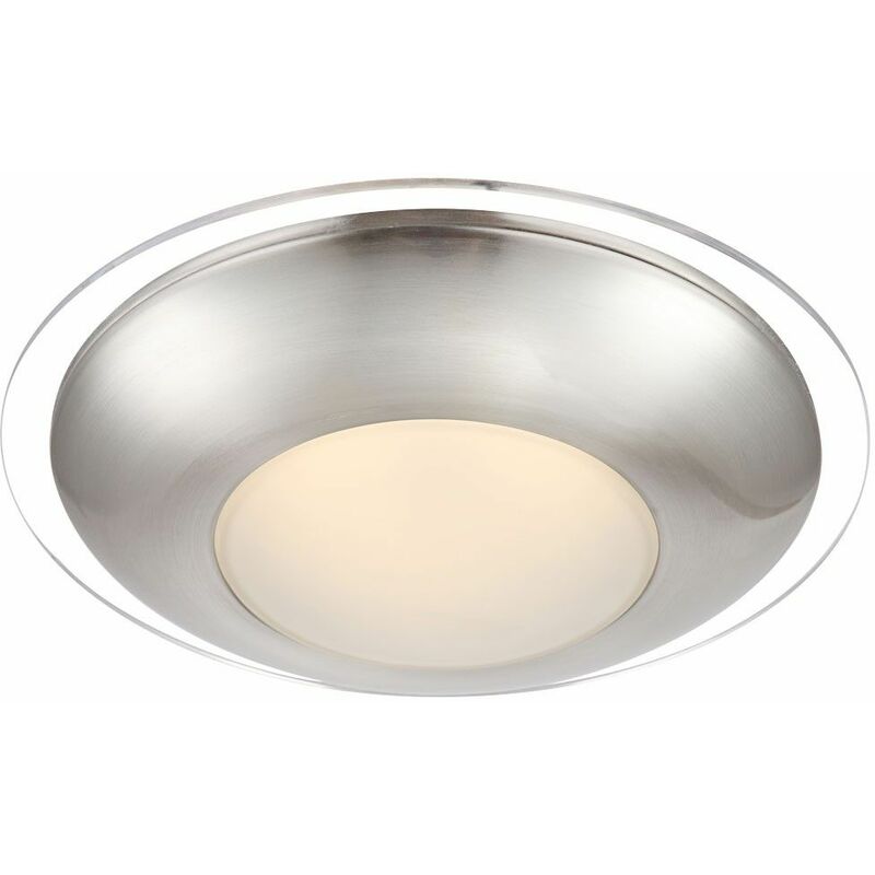 Image of Plafoniera LED rotonda cromata design lampada soggiorno sala da pranzo illuminazione Globo 41645