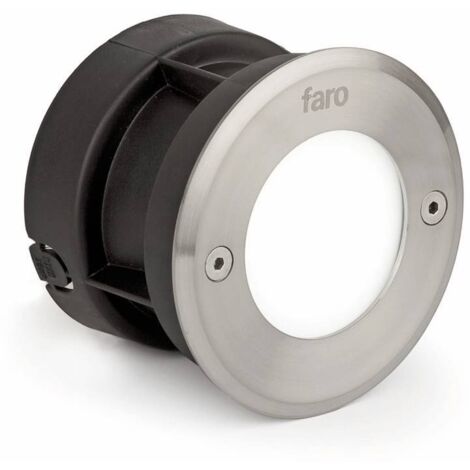 Led-18 Lampada Incasso Rotondo Inox 3000K Marca Faro