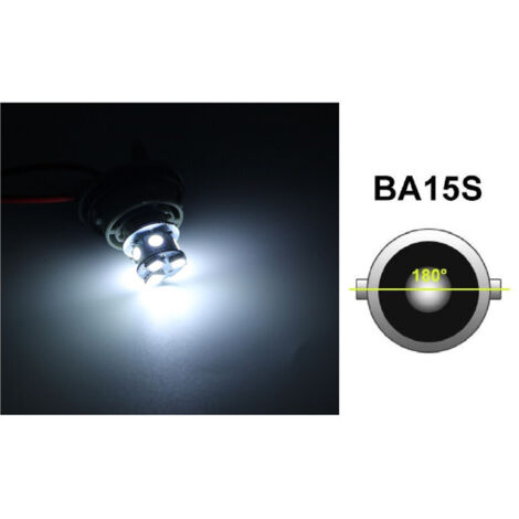 LED Лед Крушки, 22 SMD, BA15S 1156 (P21W), Срещуположни пинове (180°), Opposite, 24V, Бяла Светлина