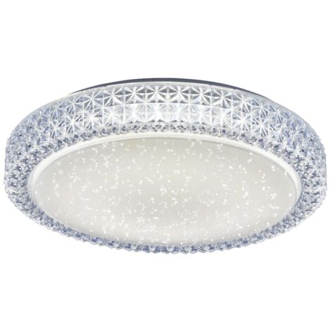 LED 22 Watt Decken Leuchte rund Kristalle Sternen Himmel Beleuchtung Leuchten Direkt 14371-00