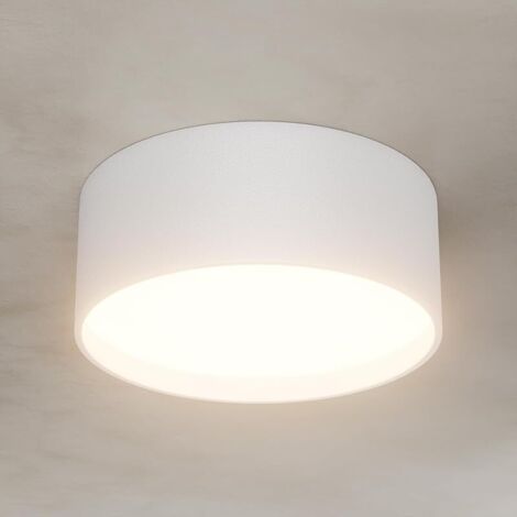 LED 24W Spot Plafond en Saillie Blanc, Rond Spots de Plafond, 3000K Blanc Chaud Spot Plafonnier, Moderne éclairage plafond Aluminium, pour Salon Salle de Bain, IP44, 1672LM, 60X150mm