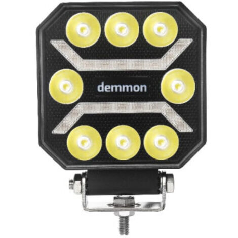 Универсална мощна LED ЛЕД диодна лампа халоген бяла светлина 27W 12V - 24V за камион трактор ролбар АТВ джип земеделски