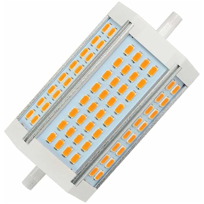 Led 30W R7s 118mm Ampoule Dimmable J118 Lumière du jour 6000K projecteur double extrémités équivaut à ampoule halogène 300W pour maison, salon,