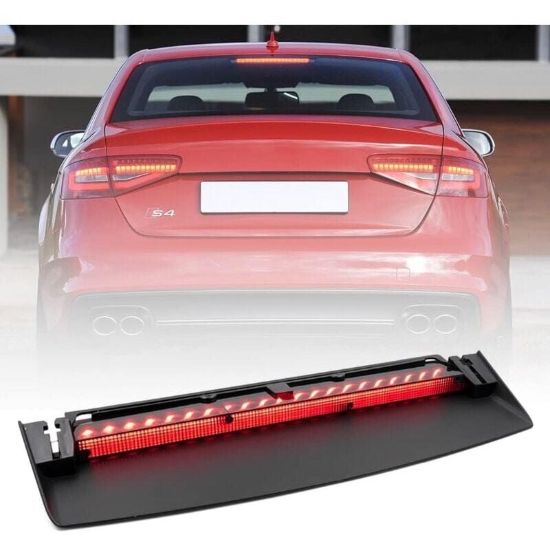 SNQ - led 3ème feu stop à montage haut feu stop rouge 8K5945097 adapté pour A4/S4 berline