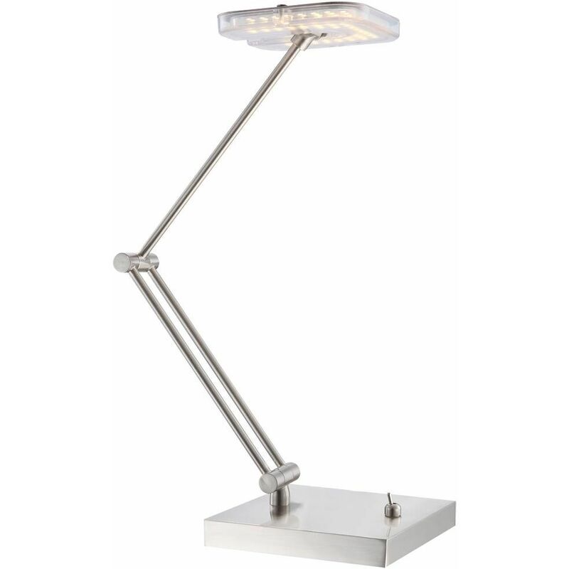 Image of Globo - Lampada da tavolo a led 4 watt lampada da tavolo lampada da ufficio lampada da lettura nichel lampada 59039T