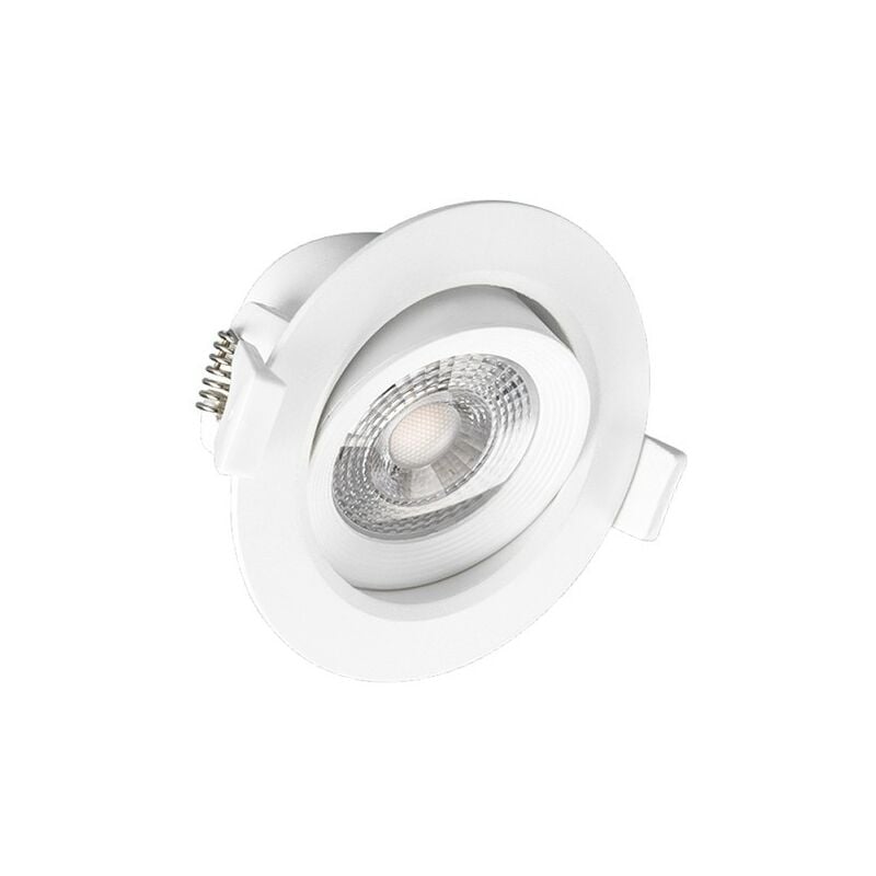 Spot led Orientable carat Orientable - 7W Miidex Lighting® blanc-neutre-4000k - blanc