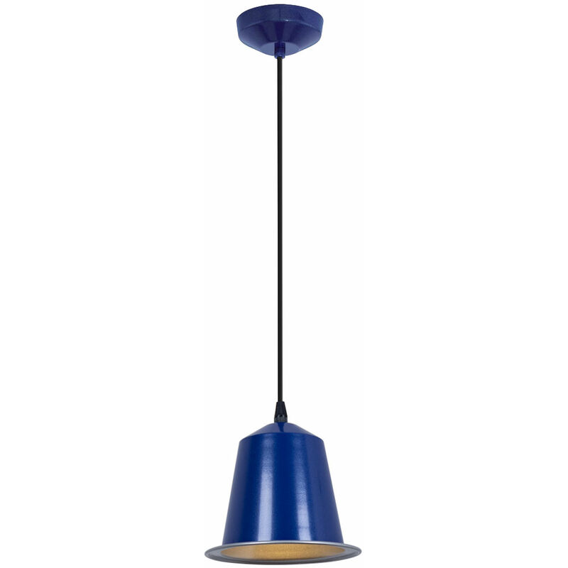 Image of Lampada a sospensione lampada a sospensione lampada da sala da pranzo, metallo acciaio viola, 1x led 5W 400Lm bianco caldo, DxH 17,5x110cm