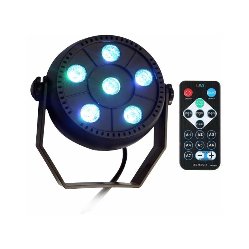 Led 6 full color projection light USB5V remote control party light three-in-one rgb voice control Par lamp dyeing decorative laser light European