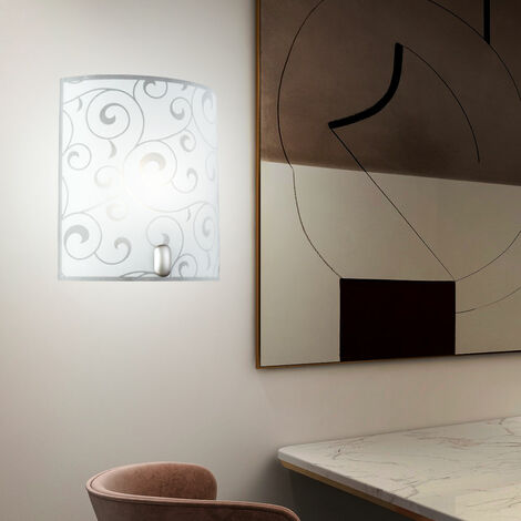 LED 7 watt applique da parete lampada da specchio illuminazione satinata bagno metallo vetro