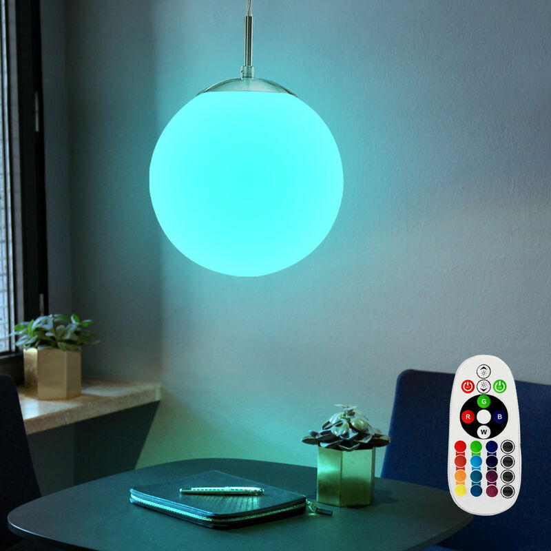 

Cambiador de color de bola de lámpara colgante LED de 7 vatios en un juego que incluye bombillas LED RGB