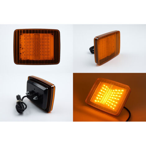 LED оранжев сигнален габарит с 70 LED диода, 12-24V