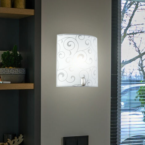 LED 9,5 watt applique da parete lampada da specchio illuminazione satinata bagno metallo vetro