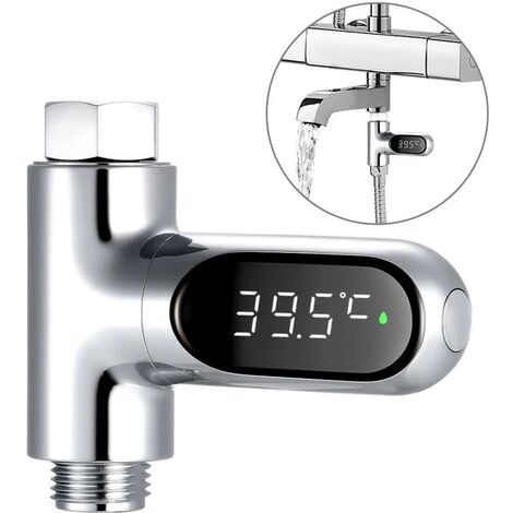 Led Affichage Des Compteurs D'Eau Numerique Douche Thermometre De Bain Temperature Moniteur De La Temperature De L'Eau De Mesure Instrument Avec 5 85 ℃ Plage ℃ / ℉ Haute Precision Douche Accessoires