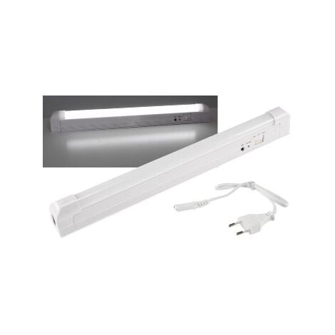 CHILITEC LED Akku Notleuchte 3,7Watt 230V 34x4x3cm Automatisches einschalten der Notbeleuchtung bei Stromausfall mit Schalter