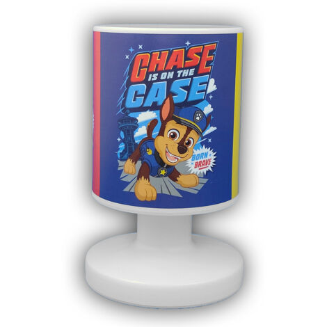 LED Akku Tischleuchte mit 3 Paw Patrol Motiven, per USB aufladbar, Höhe 20cm