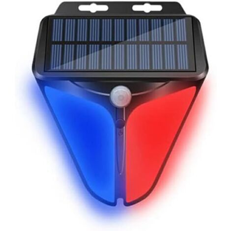 LED Alarm Light Wireless Sensor 100dB Light Siren Dog Barking Farm Yard Security Keep Animals Away