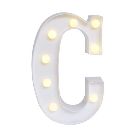 LED-Alphabet-Leuchte mit 26 Buchstaben, Zahlen, Herz und Liebessymbolen für Hochzeiten, Zuhause, Partys und Bardekoration