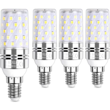 LED Ampoule à Maïs 12W, 100W Équivalent Ampoules à Incandescence, E14 , 6000K Blanc Froid, 1200LM, Pack of 4