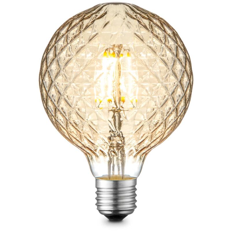Lucande - led Ampoule E27 à intensité variable 'E27 G95 led 4W' en verre Lucande - led Ampoule E27 à intensité variable 'E27 G95 led 4W' en verre