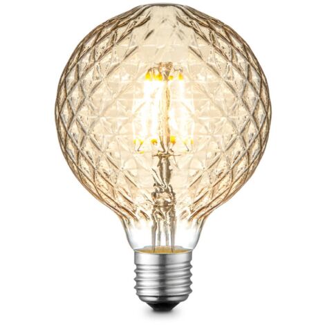 LED Ampoule E27 à intensité variable 'E27 G95 LED 4W' en verre