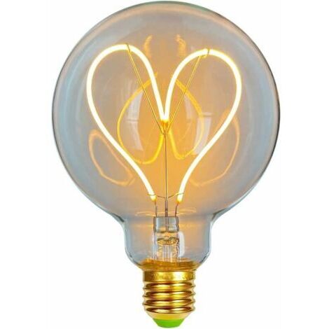 [LED Ampoule Vintage] Ampoule Edison Filament LED 4W Dimmable G95 Transparent E27 220/240V Coeur Chaleur Lueur