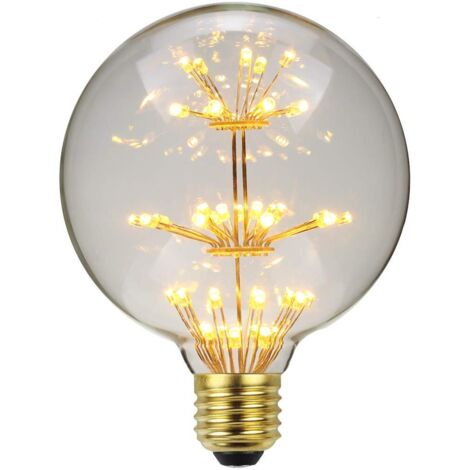 Led Ampoule Vintage Ampoule RGB Feu D'artifice Edison Ampoule 3W 220/240V E27 Ampoule Décorative (G95)
